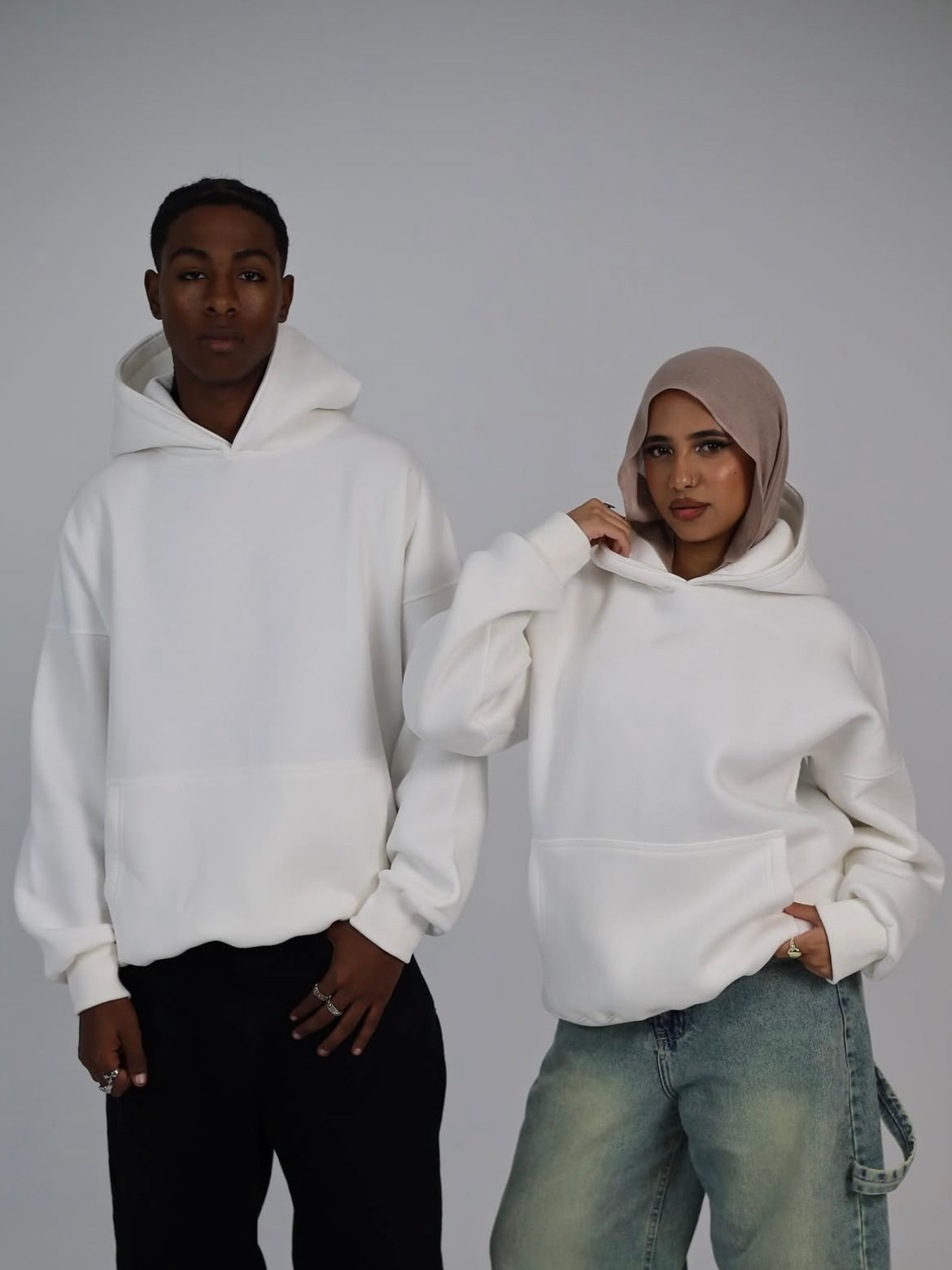 Hoodie oversize unisexe 100 % coton, photo 2
