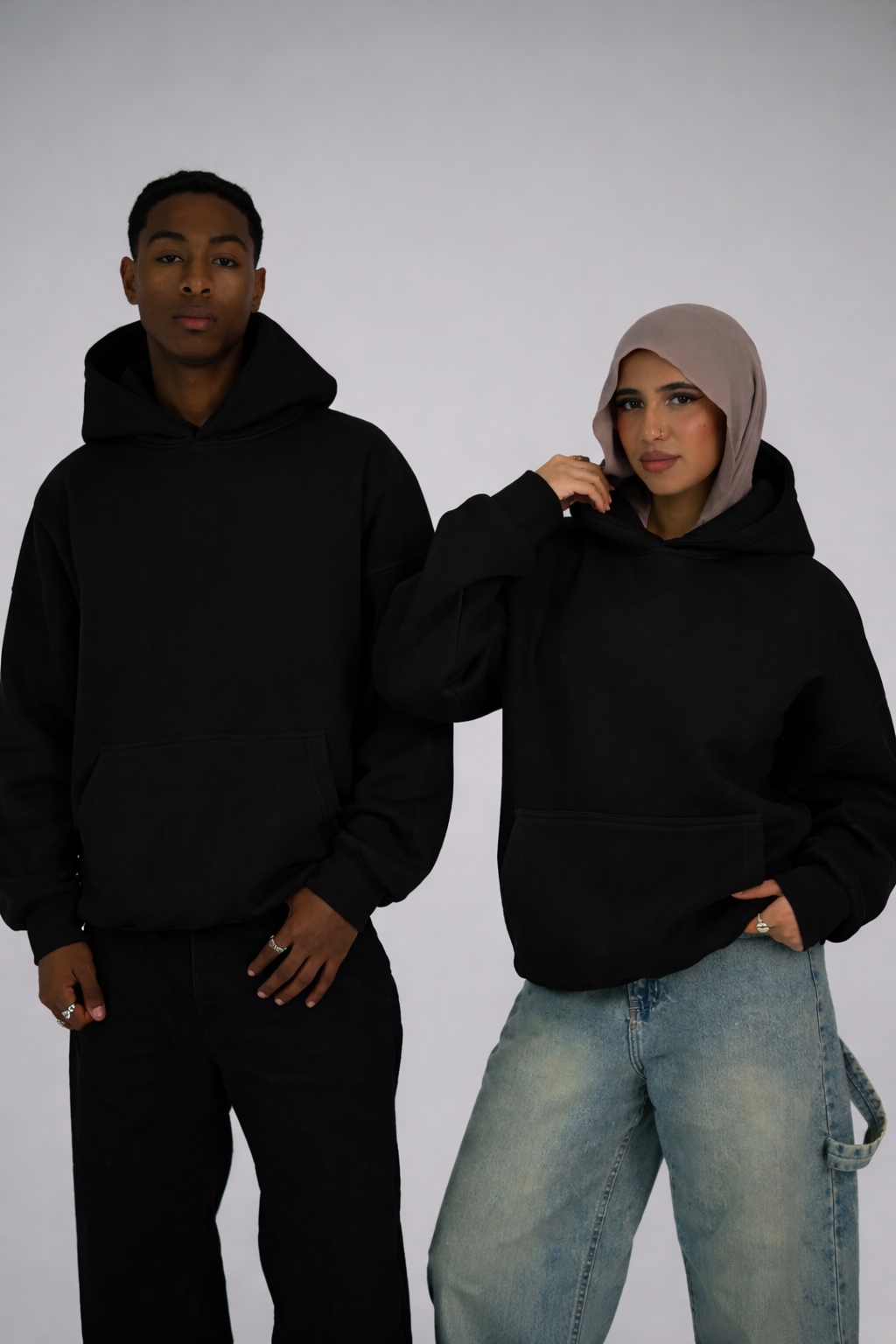 Hoodie oversize unisexe 100 % coton, photo 1