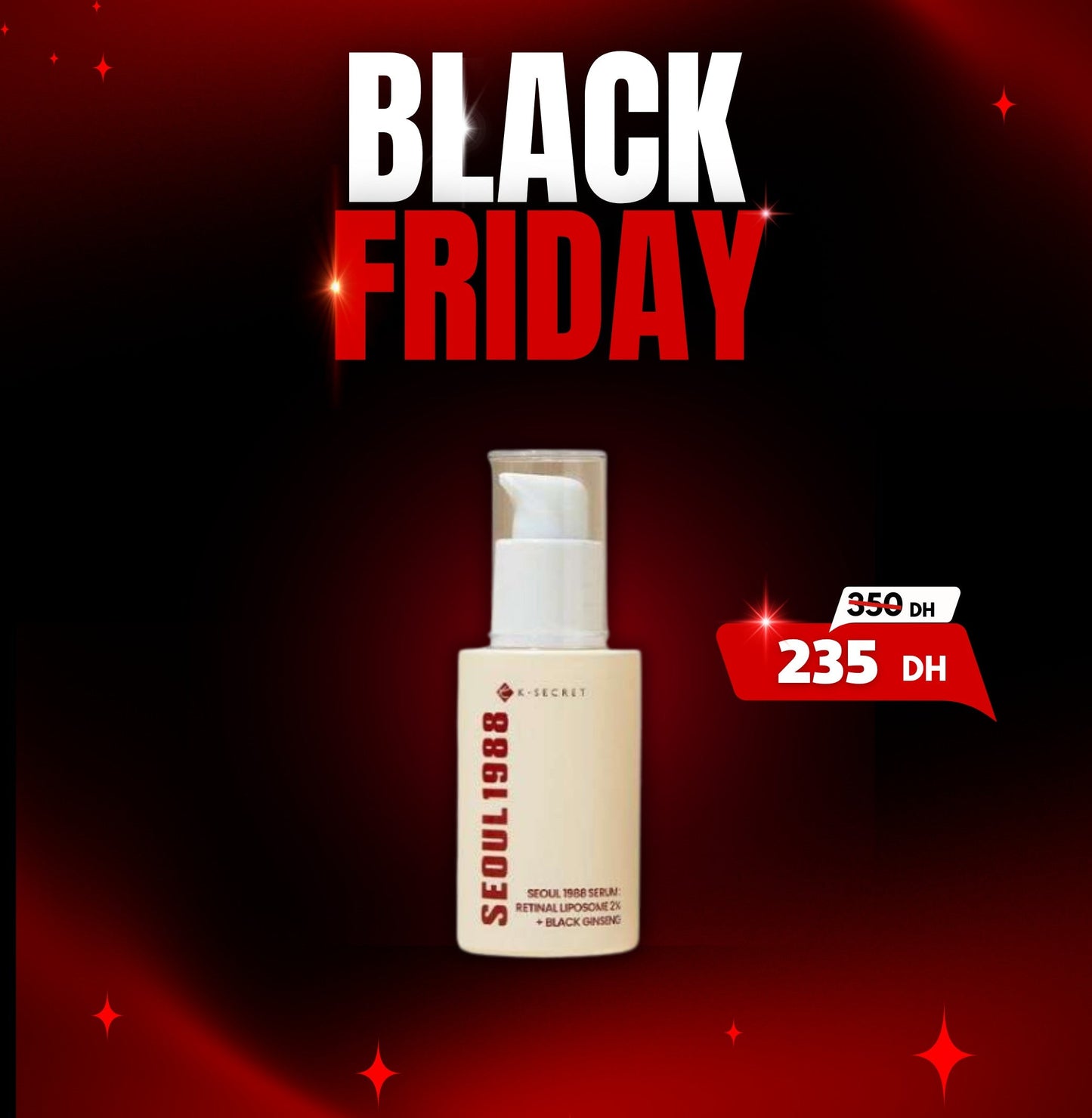 KSECRET - SEOUL 1988 Serum : Retinal Liposome 2% + Black Ginseng - 30ml