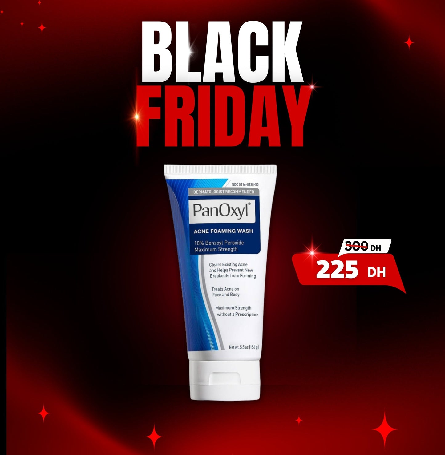 PanOxyl - Acne Foaming Wash Benzoyl Peroxide 10% Maximum Strength 156g